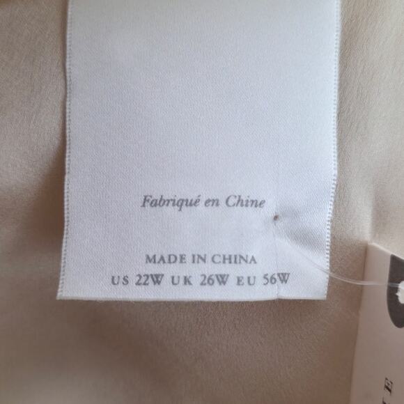 BHLDN Rish Haleh Flutter-Sleeve Lace V-Neck Fit & Flare Wedding Gown 22W NWT - Picture 13 of 14